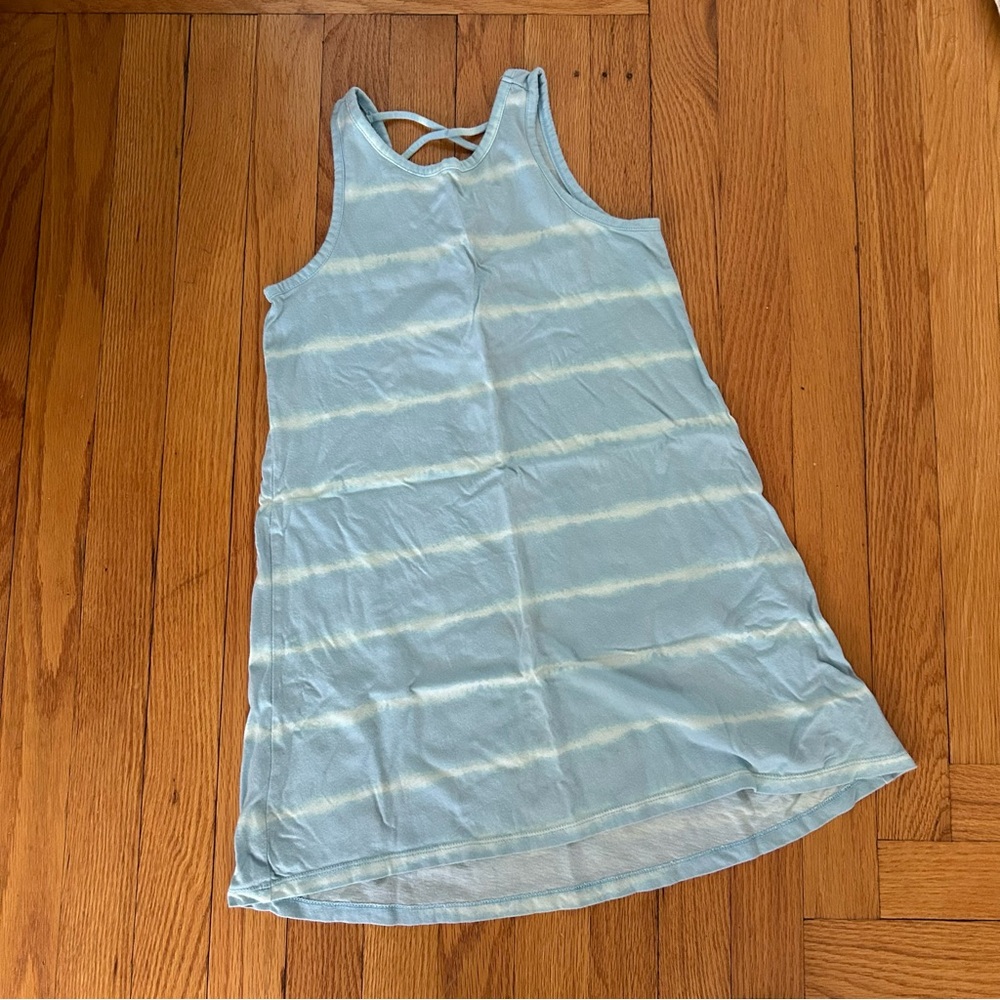 Old Navy girls size 8 light blue horizontal tie dyed pullover sundress